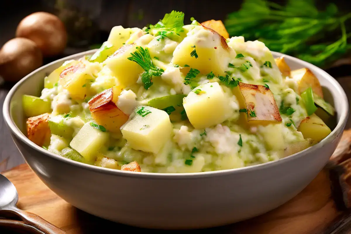 How much does 5 lbs of potato salad feed?