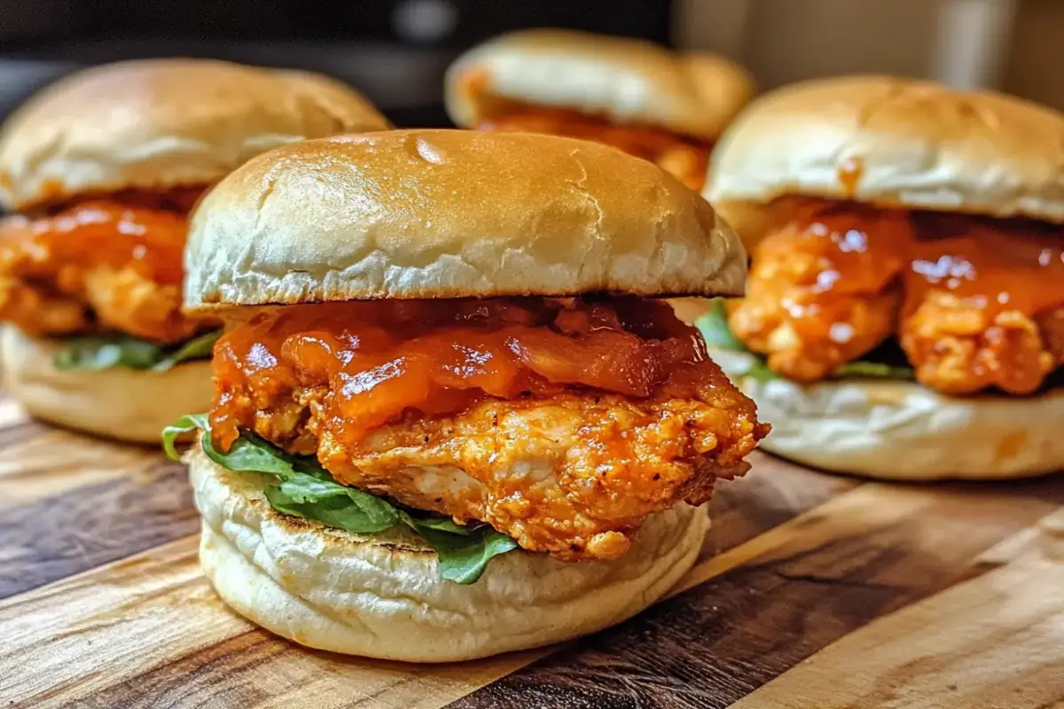 buffalo chicken sliders