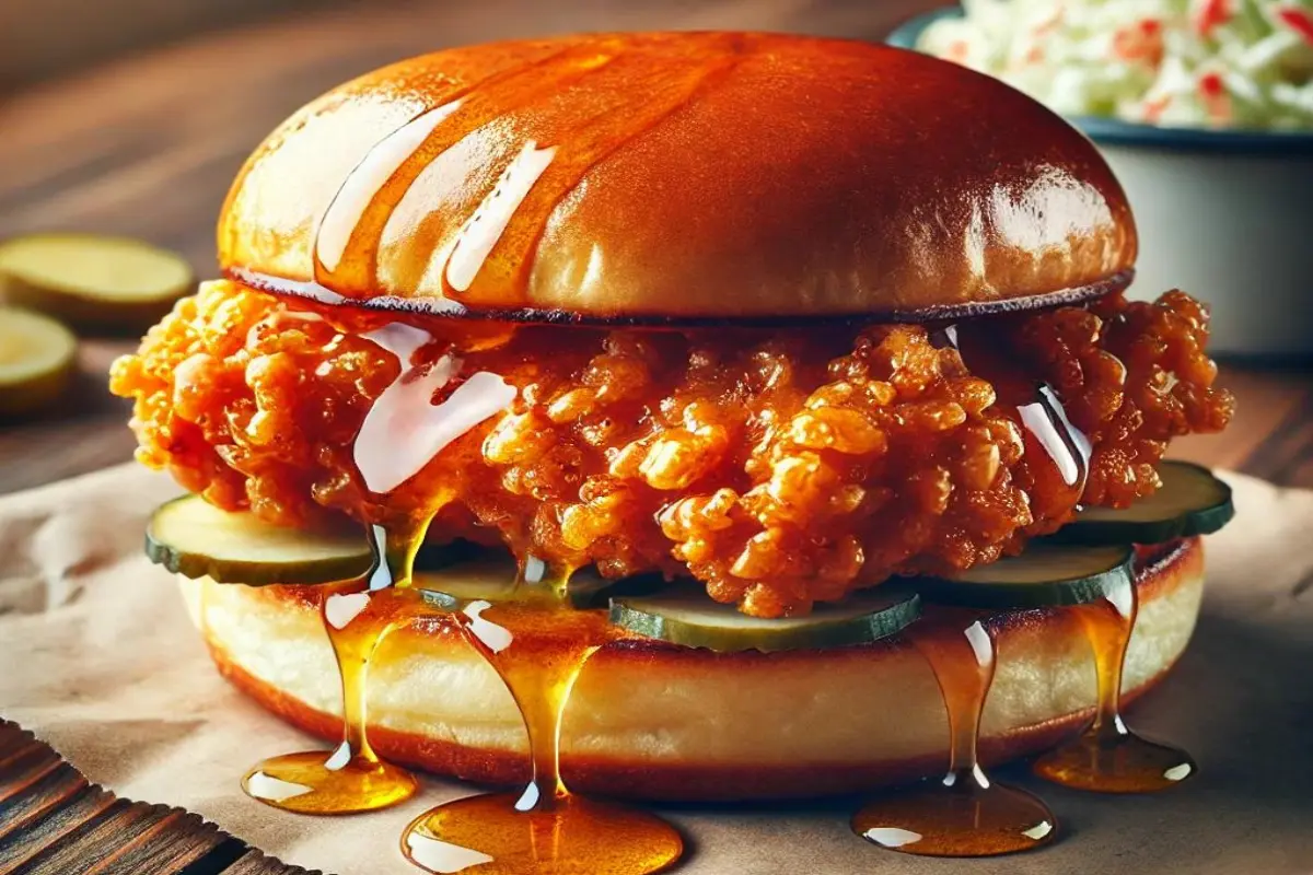 hot honey chicken sandwich