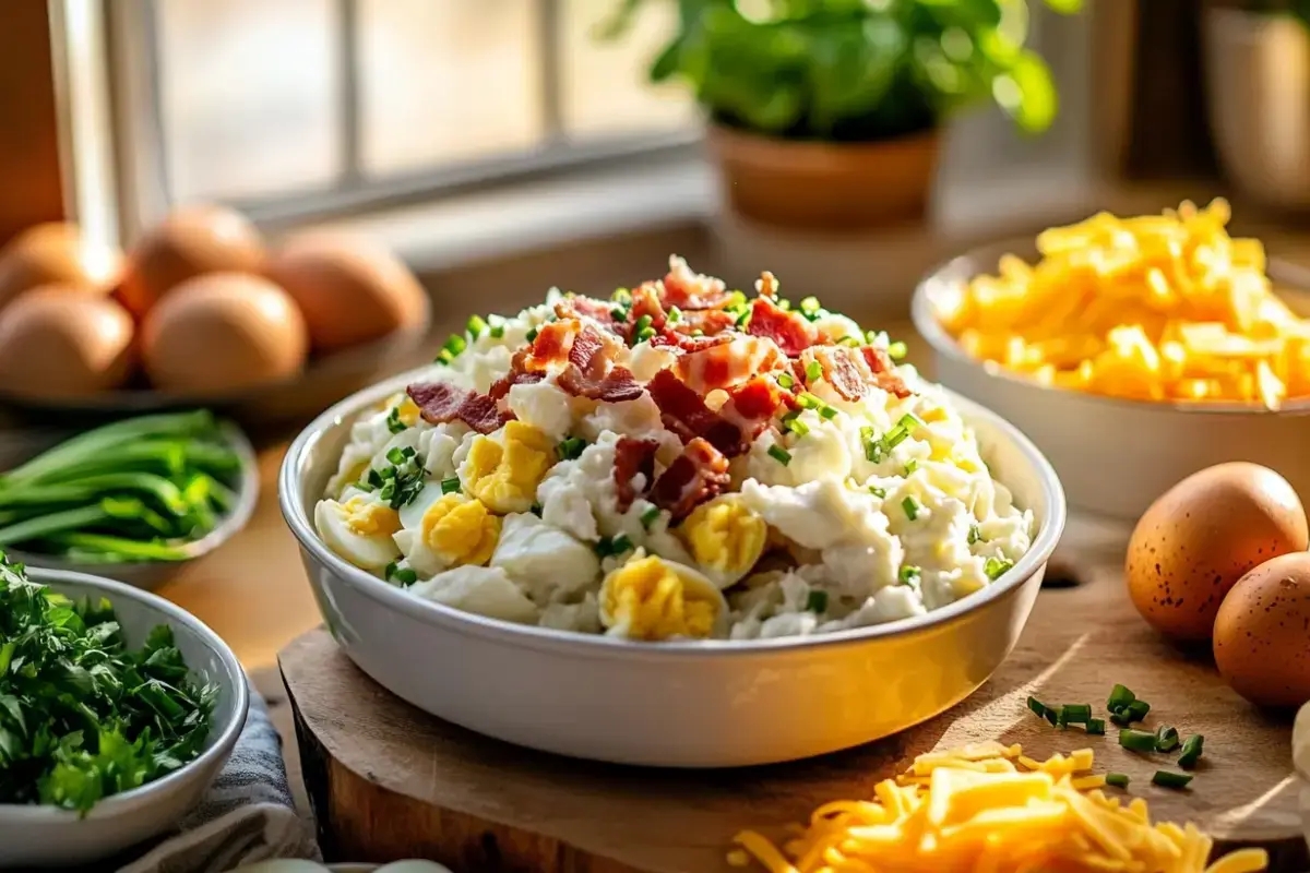 How do you amp up store bought potato salad?