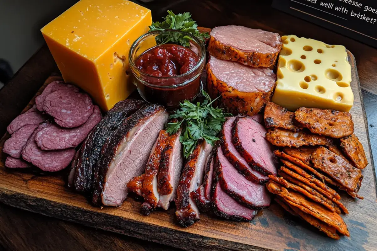 What cheese goes well with brisket?