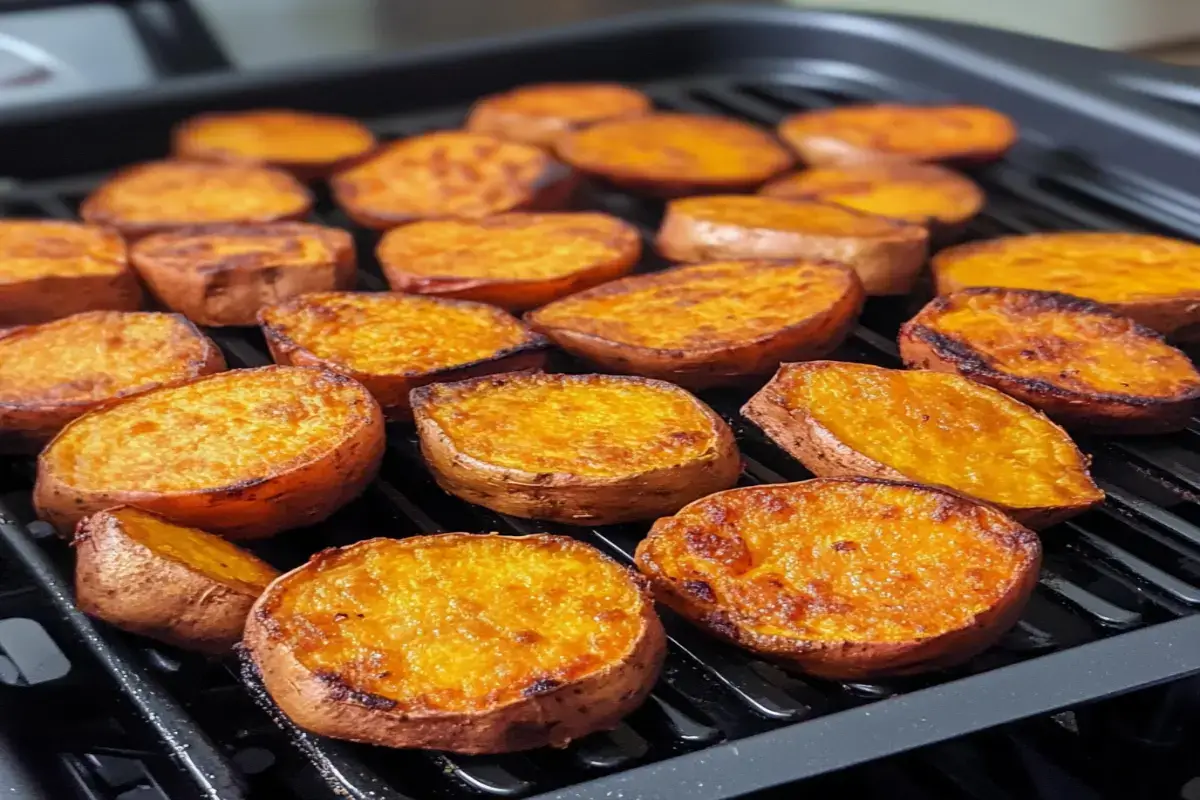 Why soak sweet potatoes before air frying?